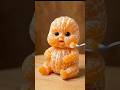 fruit cutebabyFeeding the Cutest Tiny Orange Baby!Food Art Comes to Life#FruitArt#AI #shorts🤔editing