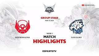 Bigetron Alpha vs EVOS Glory HIGHLIGHTS MPL ID S13 | EVOS VS BTR