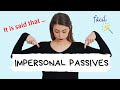 IMPERSONAL PASSIVES en inglés - Explicación con ejemplos y ejercicios