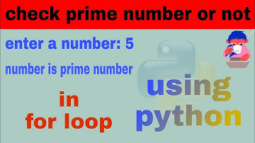 check prime number or not using for loop in python easy way