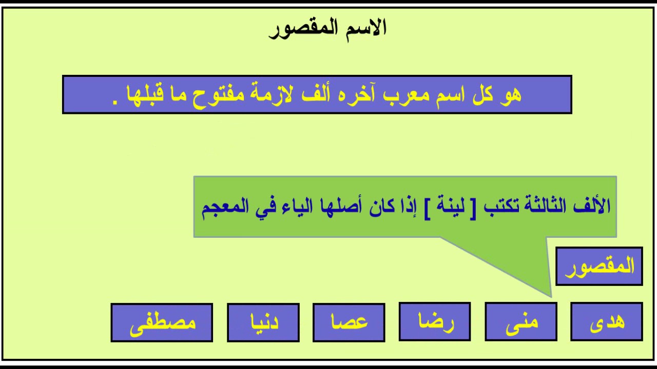 المقصور - لماذا سمي مقصورًا ؟ وكيف يثنى ويجمع ؟ - عماد إبراهيم