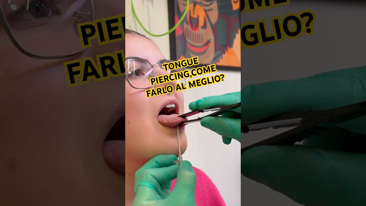 TONGUE PIERCING, foro senza riferimenti, how to do it! #piercing  #tips #tonguepiercing