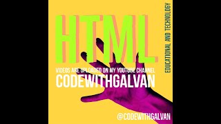 HTML (part 1) for beginners | @Techwithgalvan | #html #coding #new Update