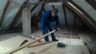 DIY making a room on the attic pt.1