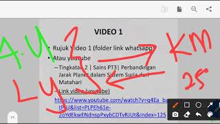 (Video 1/3) Sains Tingkatan 2 Bab 12: Sistem Suria - Jarak dalam sistem suria & Planet