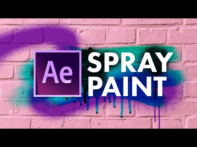 quick spray paint graffiti in after effects easy animation tutorial