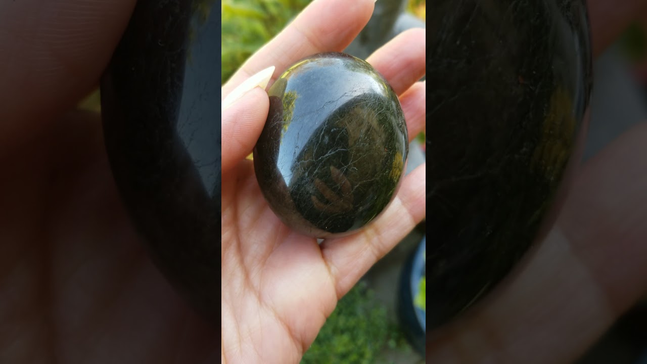 Black Tourmaline Palm Stones Mineral Goddess Crystals High Vibration Black Tourmaline Crystals