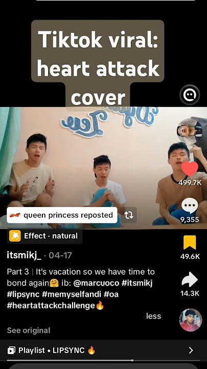 Tiktok viral video : Heart Attack cover by itsmikj