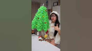 Làm cây dù giáng sinh #tramsurimun #diy #giangsinh #noel