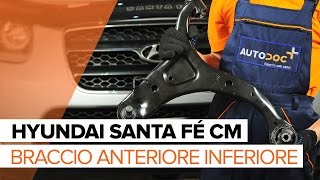 Come cambiare Braccetti oscillanti superiori e inferiori Hyundai Santa Fe sm - video tutorial