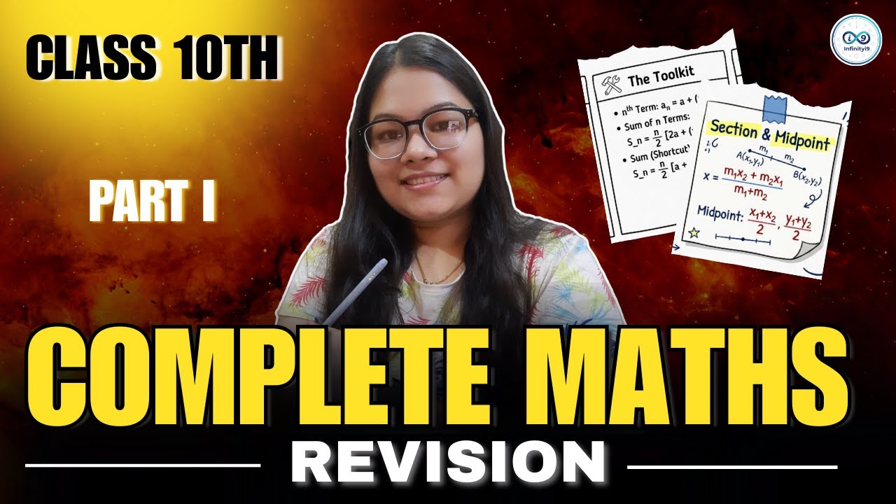 Class 10 Maths Complete Revision 🔥 | Part 1 | Notes PDF Included📒
