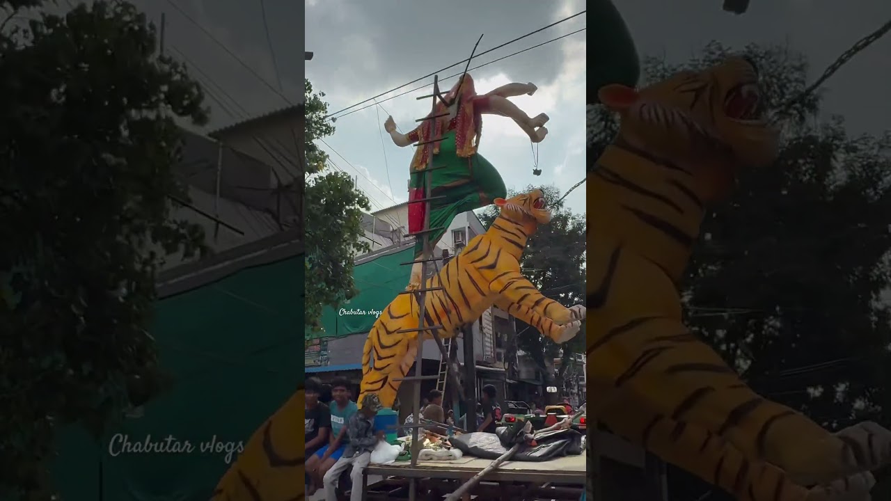 22Fts Durga Mata Transportation At Warsiguda 2025 | Durga Mata Aagman 2025 