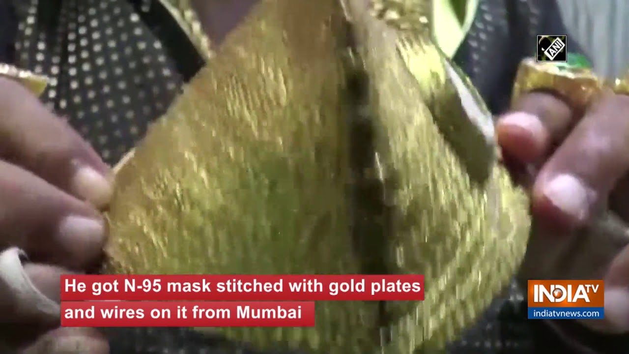 Cuttack businessman flaunts his gold mask