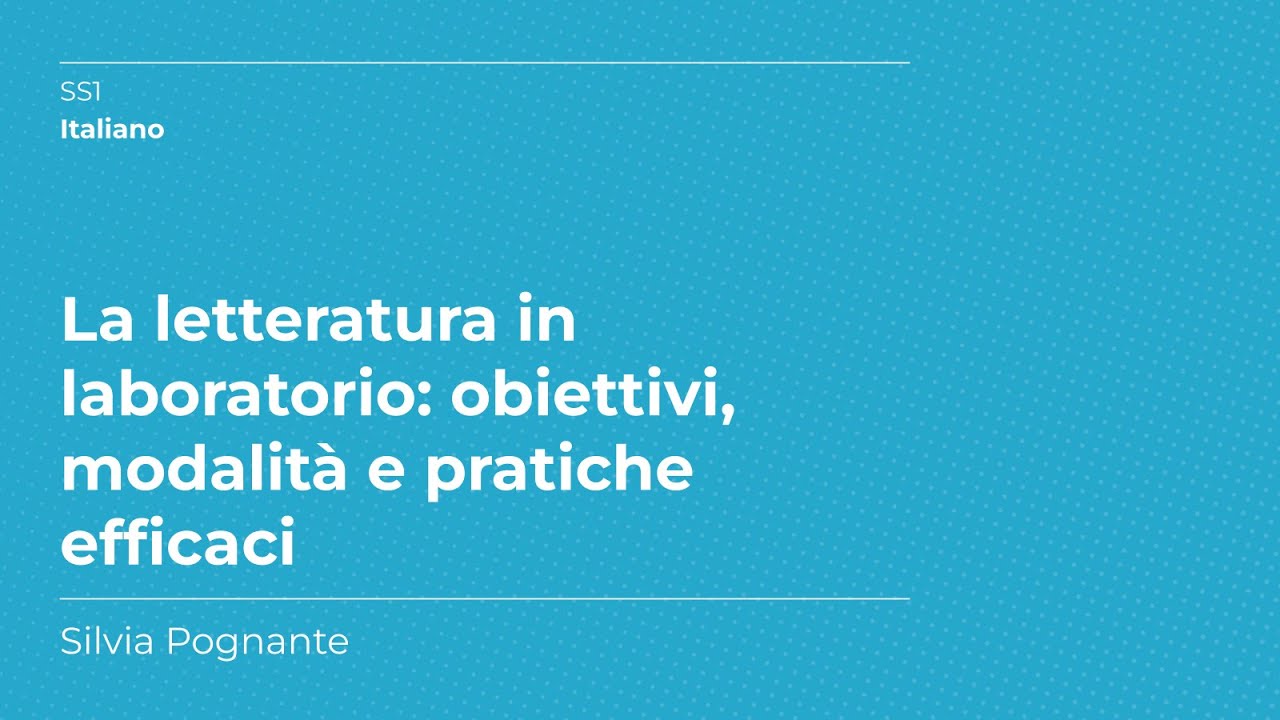 La letteratura in laboratorio | Silvia Pognante