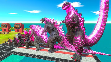 EVOLUTION of SHIN GODZILLA New Empire Size Comparison vs Team KING GHIDORAH x GODZILLA 2014 THUNDER