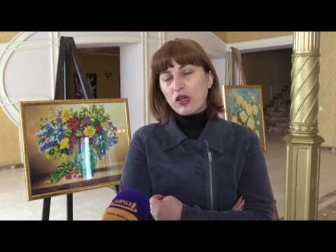 ეკომიგრანტების ნაქარგების გამოფენა ოპერისა და ბალეტის თეატრის ფოიეში