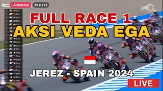 LIVE ‼️ FULL RACE 1 Aksi Veda Ega di Redbull Rookies Cup Jerez 2024