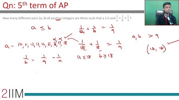 CAT 2017 Question | Slot - 2 |  Pairs of Integers