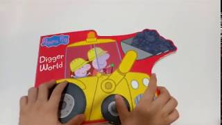 Reading Peppa Pig Book - Digger World - Children Story Time
