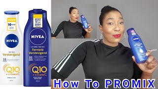 HOW TO MiX NIIVEA RICH NOURISHING BODY LOTION FOR A GLOWING SKIN .REVIEW -  YouTube