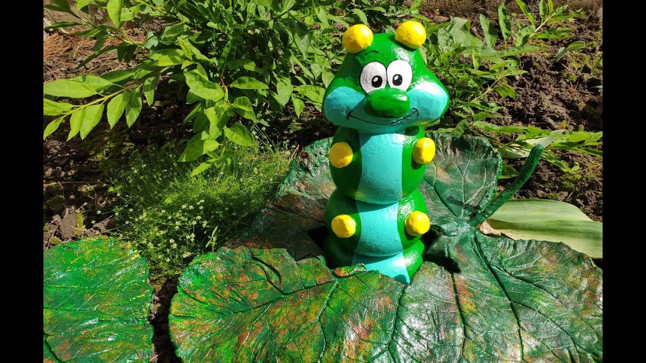 ФИГУРА для САДА своими руками/ Поделки из бетона/ Декор клумбы из ЦЕМЕНТА