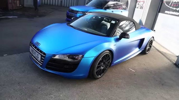 Metallic Blue Audi R8 - Car Wrapping