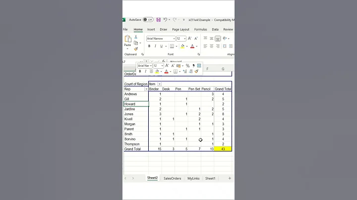 Quickly Filter the Top 3 Entries in Your Pivot Table #viral #ytshorts #shorts #filter #pivottable