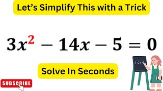 The REAL Difference Between 3x^2-14x-5 and Solving It Fast