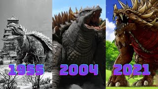 EVOLUTION OF ANGUIRUS IN MOVIES AND CARTOONS(1955-2021)