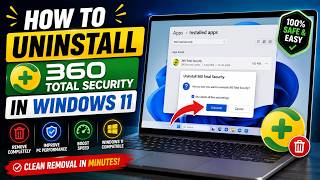 How to Uninstall 360 Total security in Windows 11 | 360 Total Security Won't Uninstall? Do This Now! screenshot 5