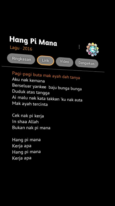 Hang Pi Mana Lagu ‧ 2016 #lagu #upinipin #hangpimana
