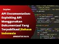 Exploit API menggunakan API Documenation | Stategi Memanfaatkan API Documentation | #ethicalhacking