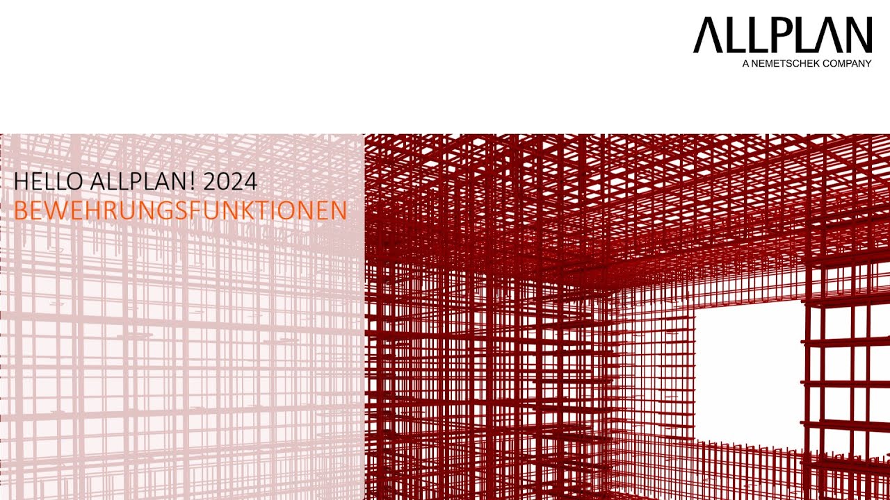 Bewehrungsfunktionen in ALLPLAN 2024 | reibungslose BIM-Workflows - YouTube