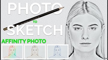 Affinity Photo 5 effects using the Pencil or Sketch  effect