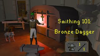 OSRS - How to Smith a Bronze Dagger!