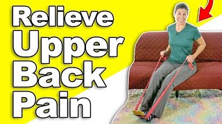 Easy Upper Back Pain Relief Exercise - Real-time Routine