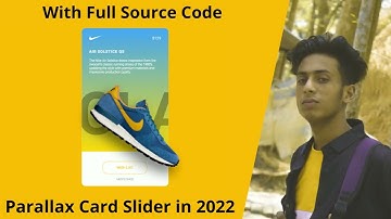 Parallax Card Slider with html css and js in 2022 + full source code by jishaansinghal
