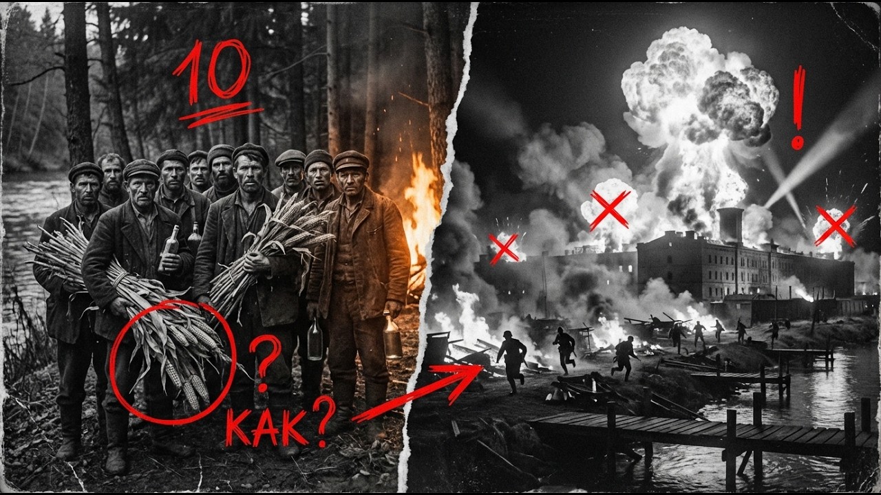 НЕМЦЫ ДУМАЛИ ЭТО ШУТКА: 10 молдаван с КУКУРУЗОЙ сожгли склад боеприпасов целой армии