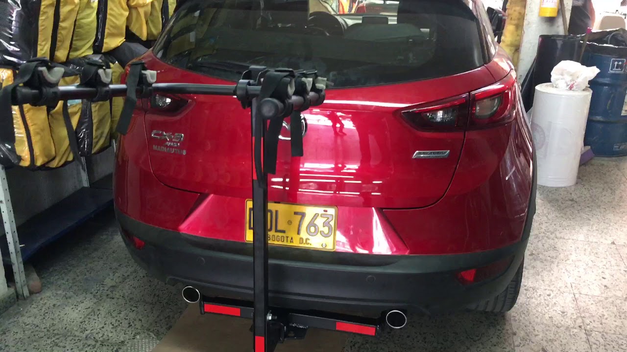 Como queda portabicicletas de tiro y tiro de arrastre mazda cx5 fabricado  en TAPIFORROS 7 DE AGOSTO - YouTube