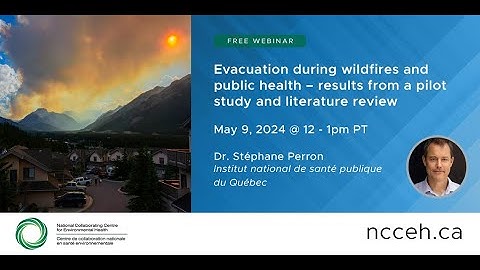 Evacuation during wildfires and public health – results from a pilot study and literature review