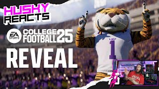 College Football 25 | Official Reveal Trailer - Husky Reacts