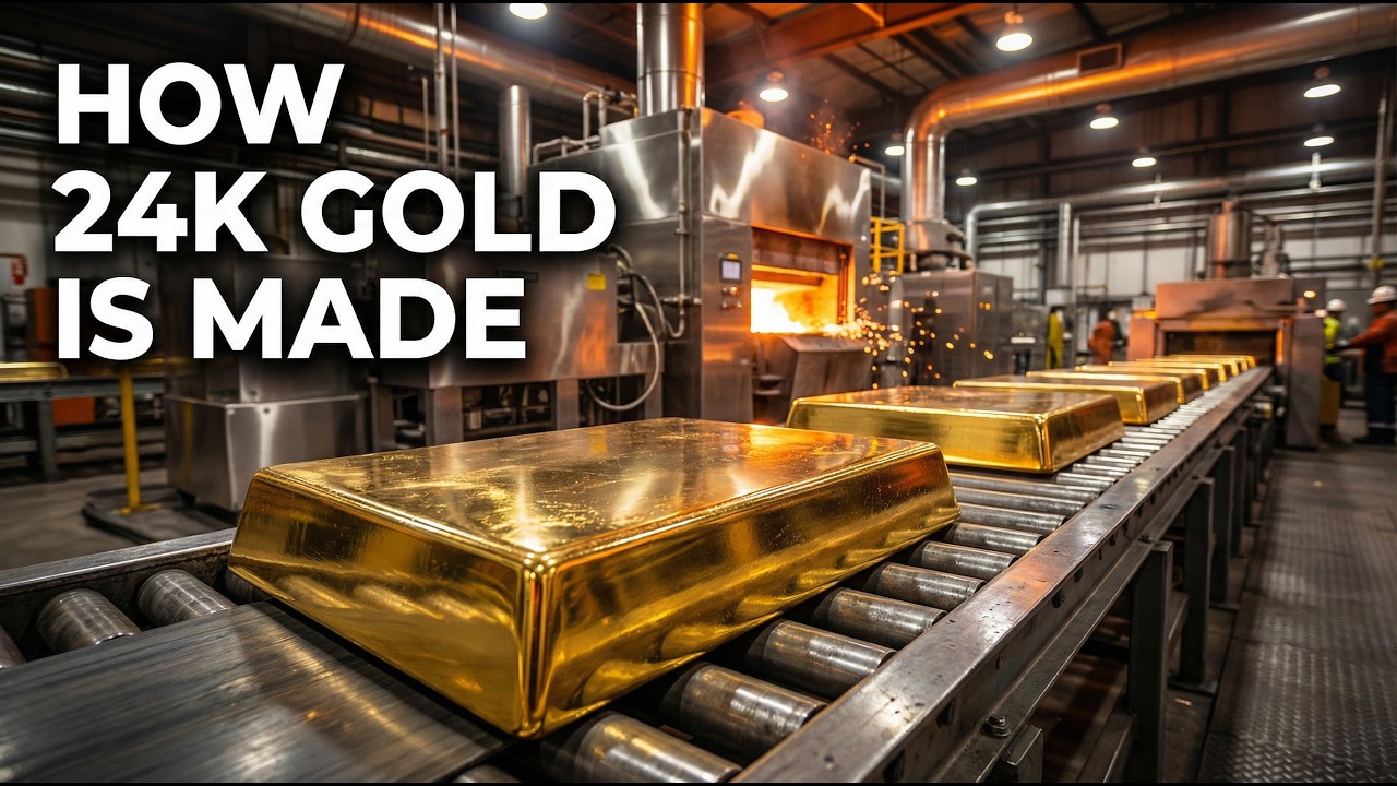 Inside a Gold Refinery: The Full 24K Gold Bar Production Process