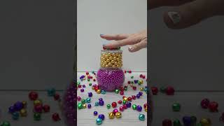 Tower of Gold Balls, Purple Beads and Bells Oddly Satisfying (Reverse)