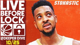 NBA DFS Deeper Dive \& Live Before Lock (Tuesday 10\/25\/22) | DraftKings \& FanDuel NBA Lineups