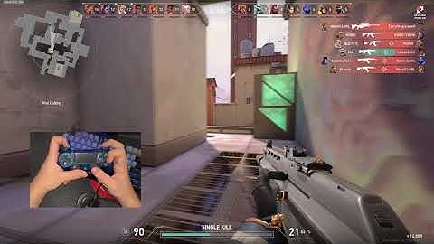 Trying out Valorant with a PS4 Controller #SCUFFED