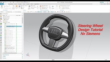 NX Siemens Steering CAD design tutorial with logo in CAR AUTOMOTIVE 2