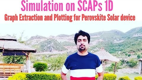 Graph Extraction and Plotting for Perovskite Solar device Simulation on SCAPs 1D.