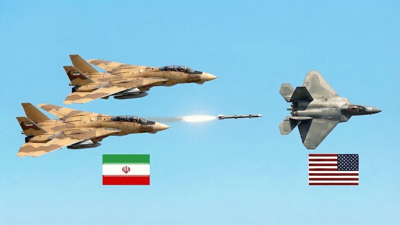 Iran's F-14s Tried to Intercept US Stealth Fighters – Then THIS Happened
