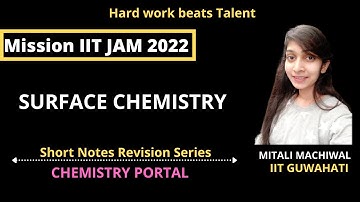 SURFACE CHEMISTRY : One Shot Easy Revision 🔥🔥In Just 15 Minutes | Quick Revision For IIT JAM IIT JEE