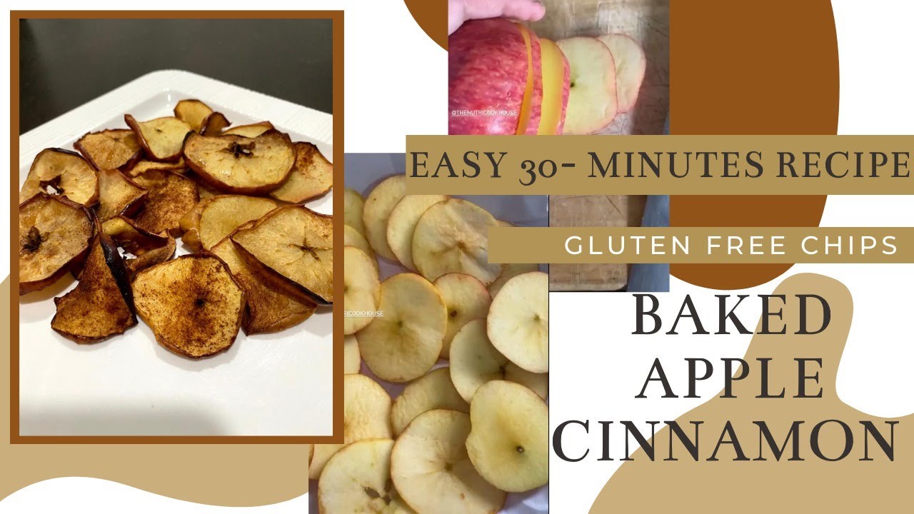 APPLE CINNAMON CHIPS-Gluten/Dairy free Snacks-PCOS Friendly
